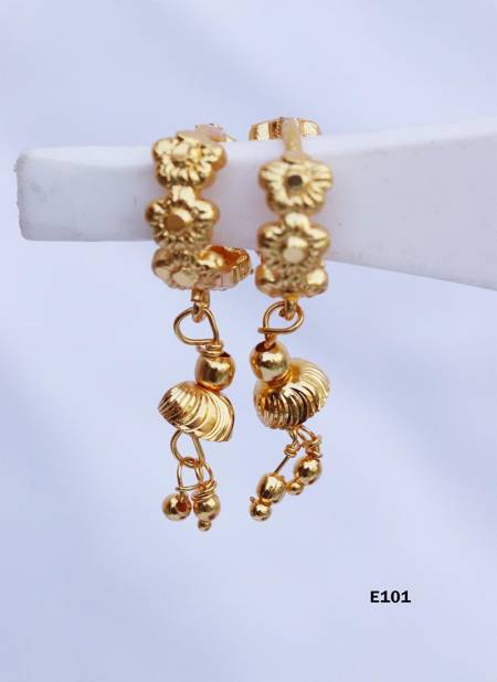 New Designer Golden Earrings Collection E101